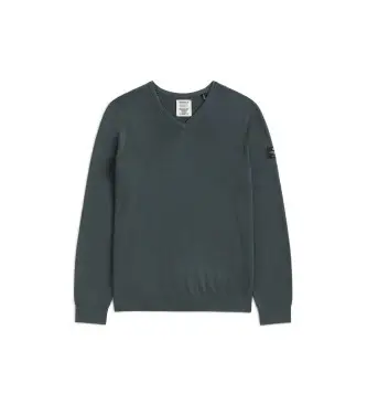 per uomo MCMGAKNFERRO0666W24-125 Maglione Ferro Grigio (S), Blu, Casual, Sostenibile, Lana Riciclata
