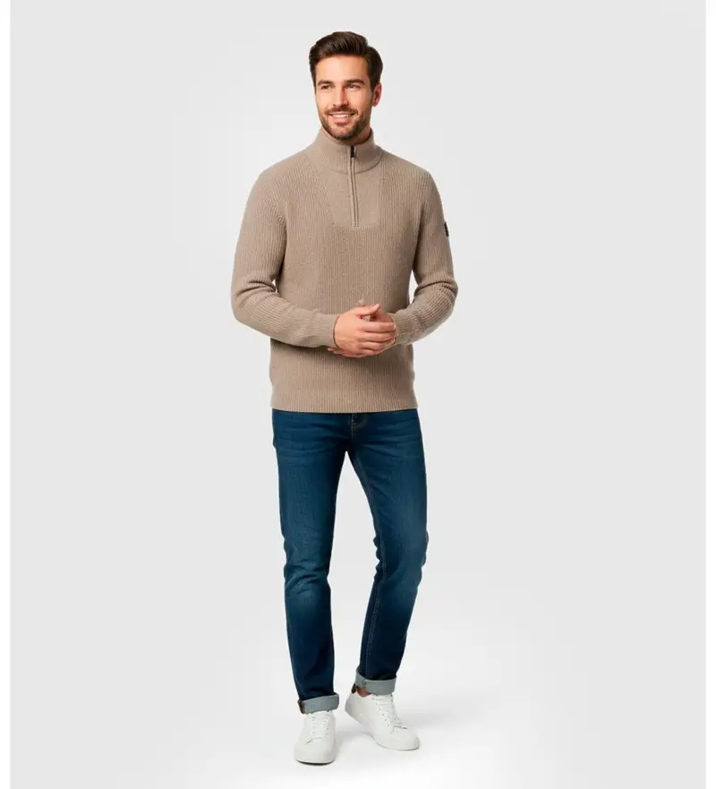 per uomo MCMGAKNMEYE00632W25-361 Maglione Meye marrone (M), Beige, Casual, Sostenibile, Lana Riciclata