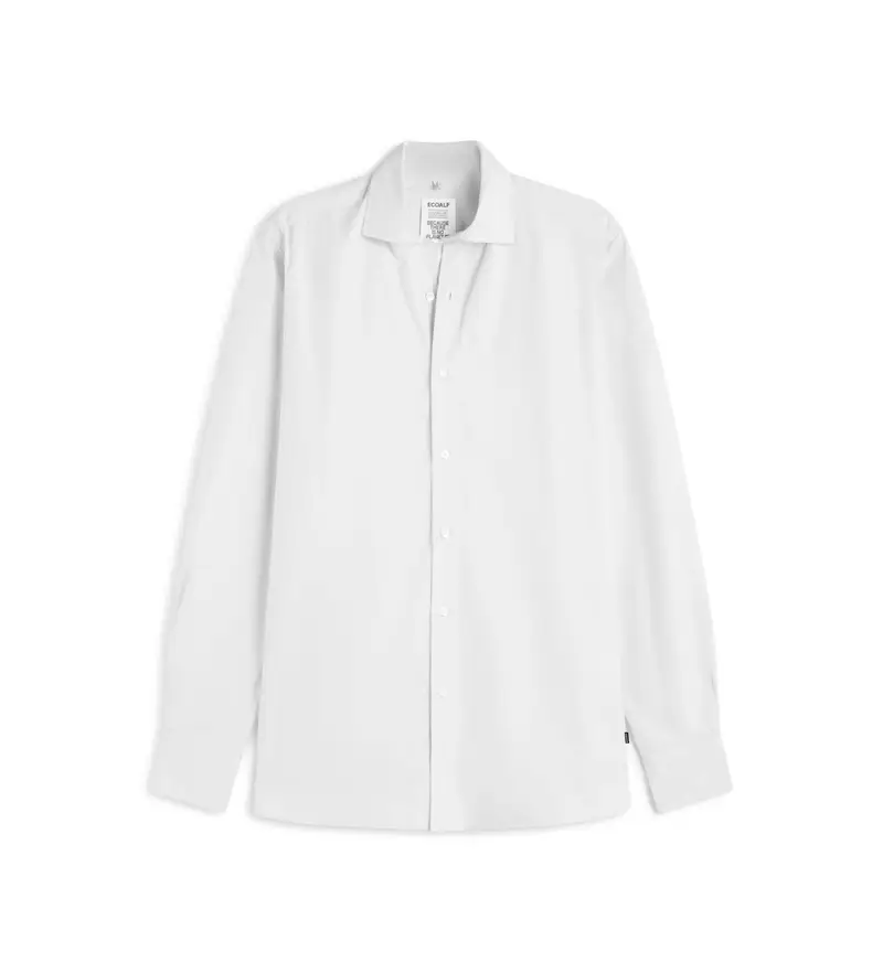 per uomo MCMGASRALFRE0712W24-000 camicia bianca Alfredo (XXL), Bianco, Casual, Manica lunga, Cotone biologico, Sostenibile