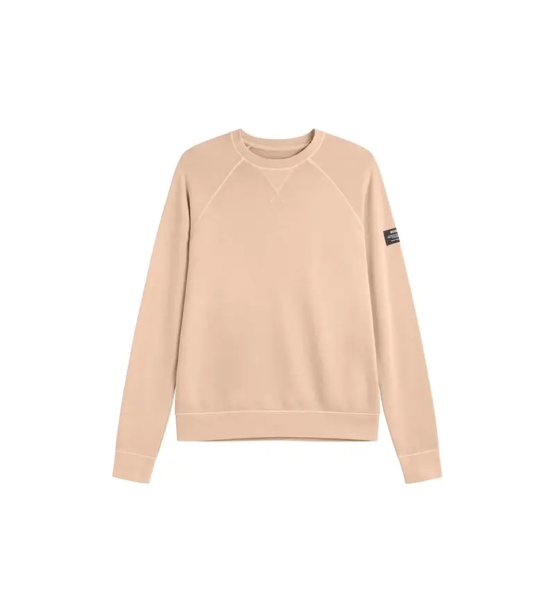 per uomo MCMGASTBERJA0863S24-123 Felpa Berja color nudo (S), Casual, Manica lunga, Cotone biologico, Sostenibile