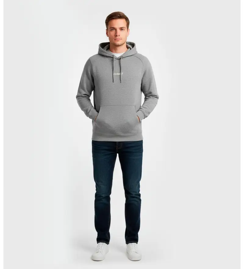 per uomo MCMGASTLANCH0846W25-302 Felpa grigia da barca (XXL), Casual, Cotone biologico, Sostenibile Grigio