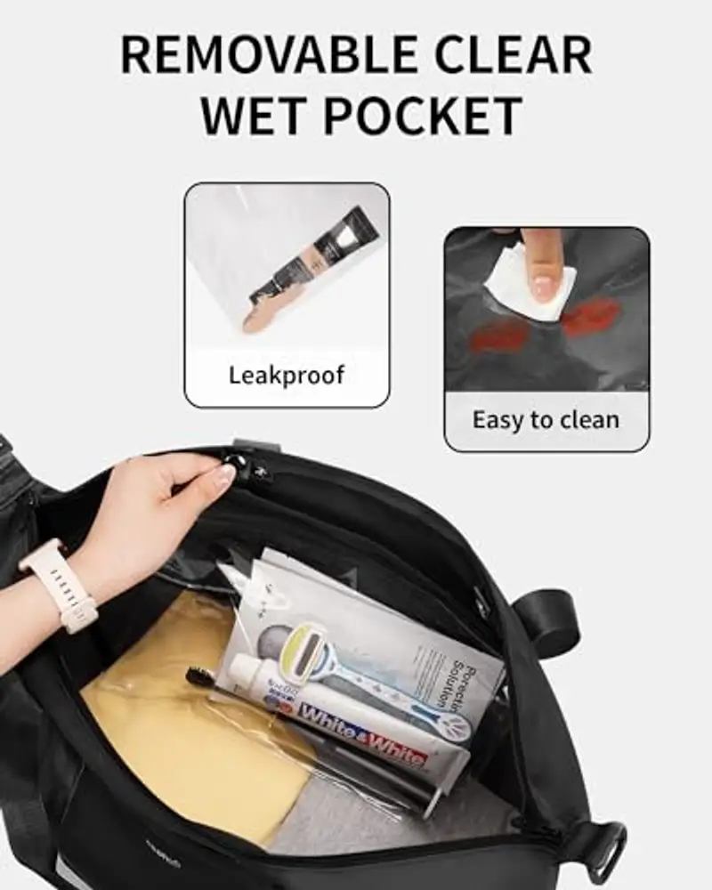 ECOHUB Borsone da viaggio Donna Nero 2430338 miniatura 3