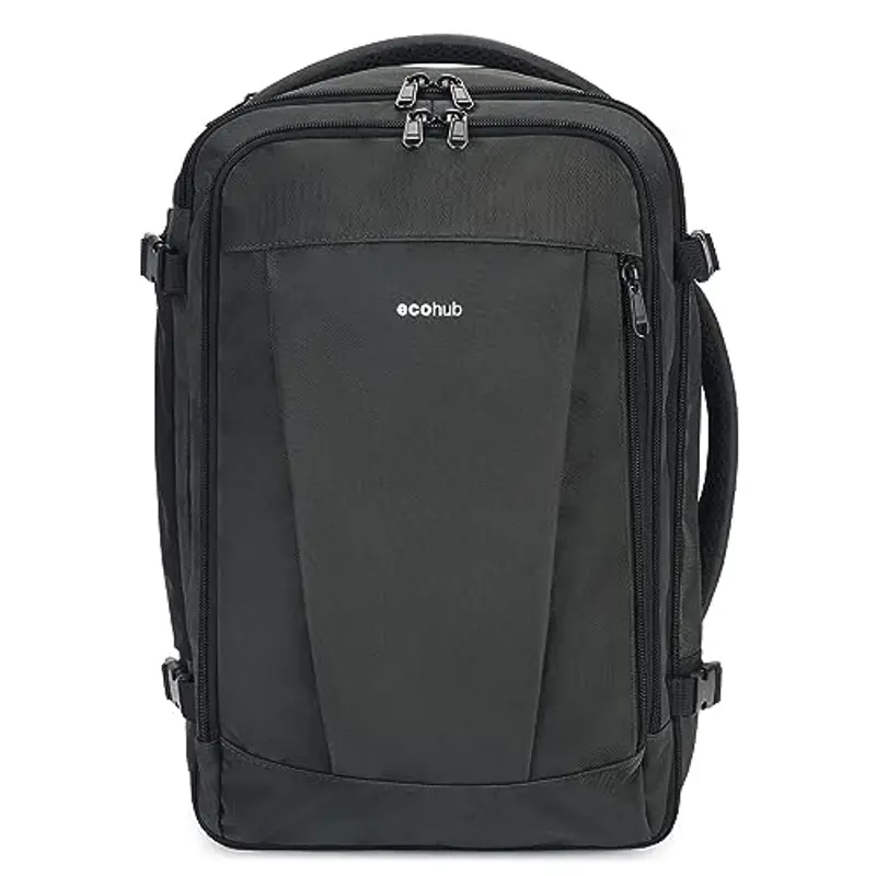 ECOHUB - Bagaglio a mano per voli Ryanair, 40 x 20 x 25 cm, Grigio, 40x20x25cm