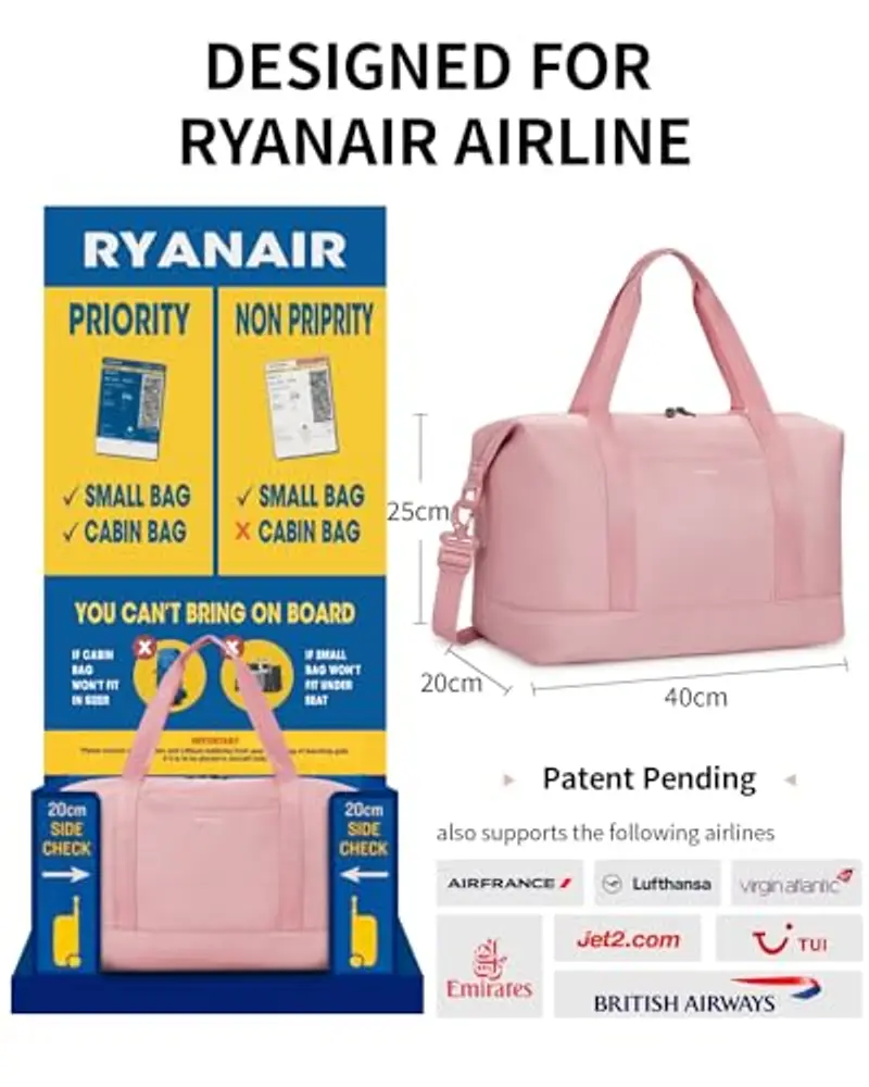 ECOHUB Borsone da viaggio Donna Rosa 2430340 miniatura 2