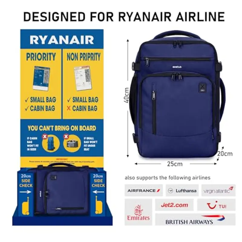 ECOHUB Zaino da viaggio Multicolore 1916165 miniatura 2