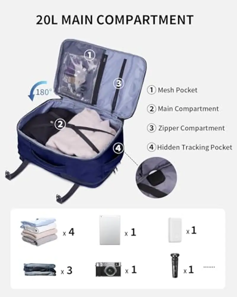 ECOHUB Zaino da viaggio Multicolore 1916165 miniatura 3