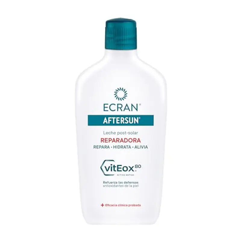 Ecran Aftersun Leche Post-solar Hidratante Y Reparadora - 400ml, Blanco, Almond