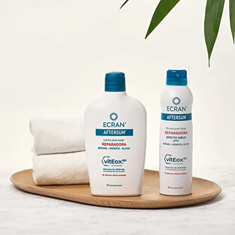 Ecran Aftersun Leche Post-solar Hidratante Y Reparadora - 400ml, Blanco, Almond miniatura 3