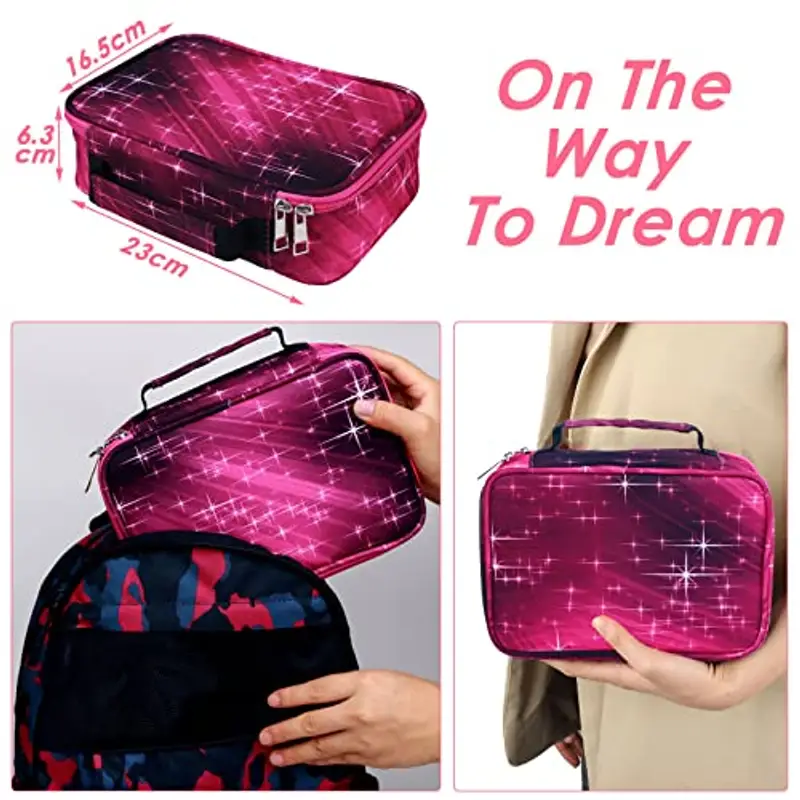 EDATOFLY 72 slots Astuccio Matite, Ampia Capacità Borsa per Cancelleria Porta Penne Tasca Custodia Organizzatore Borsa Cancelleria per Teenager, Studenti e Artisti (Stella) miniatura 2