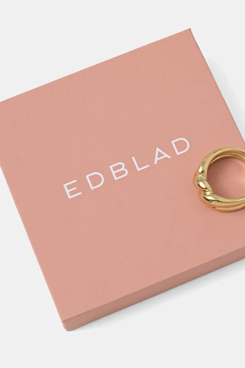 anello placcato oro Twist 127941 miniatura 3