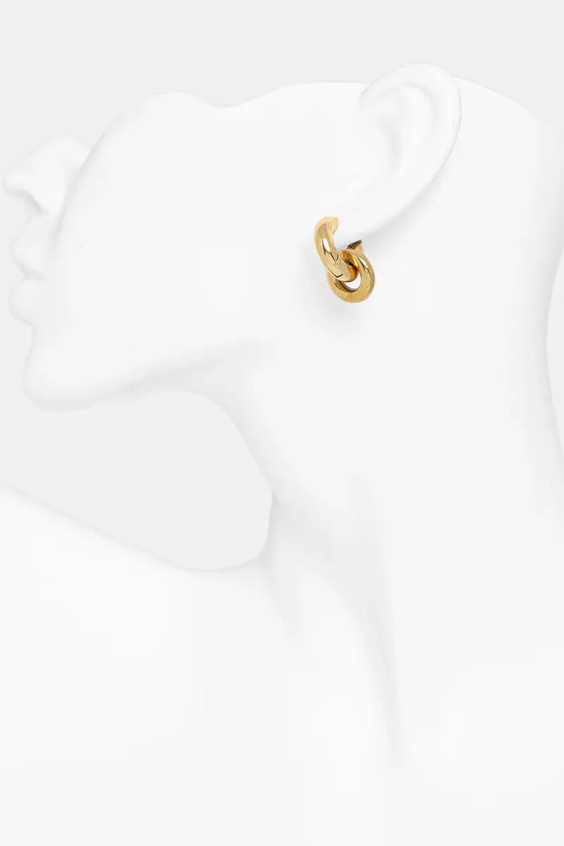 orecchini placcati oro Chunky Eternal 127915 miniatura 4