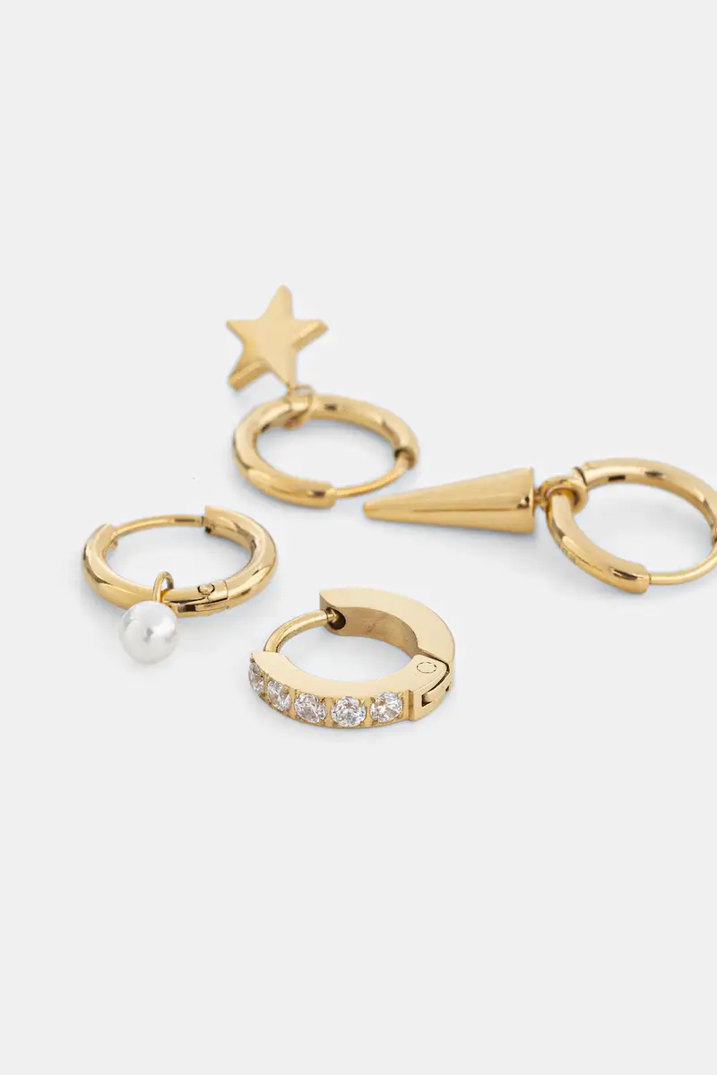 orecchini placcati oro Peak One pacco da 4 130611 miniatura 2