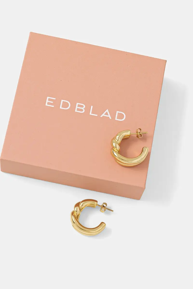 orecchini placcati oro Twist 127939 miniatura 4