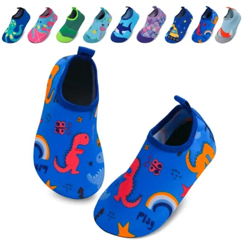 EDOTON Scarpe Mare Scoglio Bambino, Scarpe da Acqua Bambini con Suola Ispessita e Antiscivolo Scarpe da Acqua Bambini Morbide e Resistenti (Unisex)