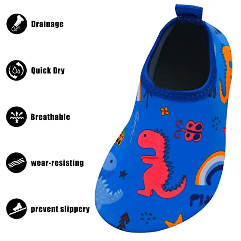 EDOTON Scarpe Mare Scoglio Bambino, Scarpe da Acqua Bambini con Suola Ispessita e Antiscivolo Scarpe da Acqua Bambini Morbide e Resistenti (Unisex) miniatura 2