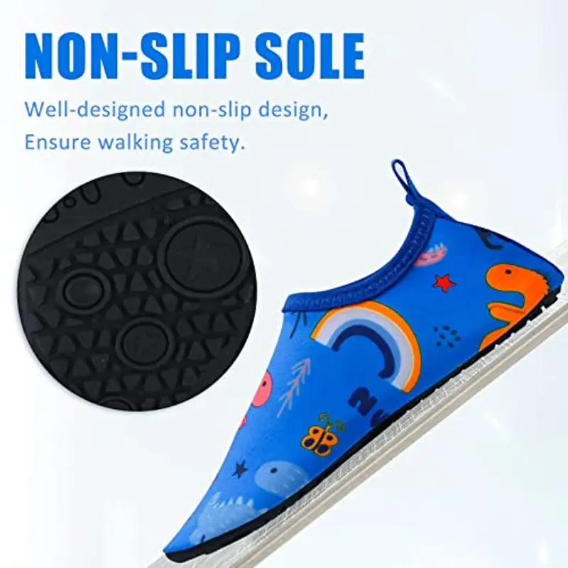 EDOTON Scarpe Mare Scoglio Bambino, Scarpe da Acqua Bambini con Suola Ispessita e Antiscivolo Scarpe da Acqua Bambini Morbide e Resistenti (Unisex) miniatura 3