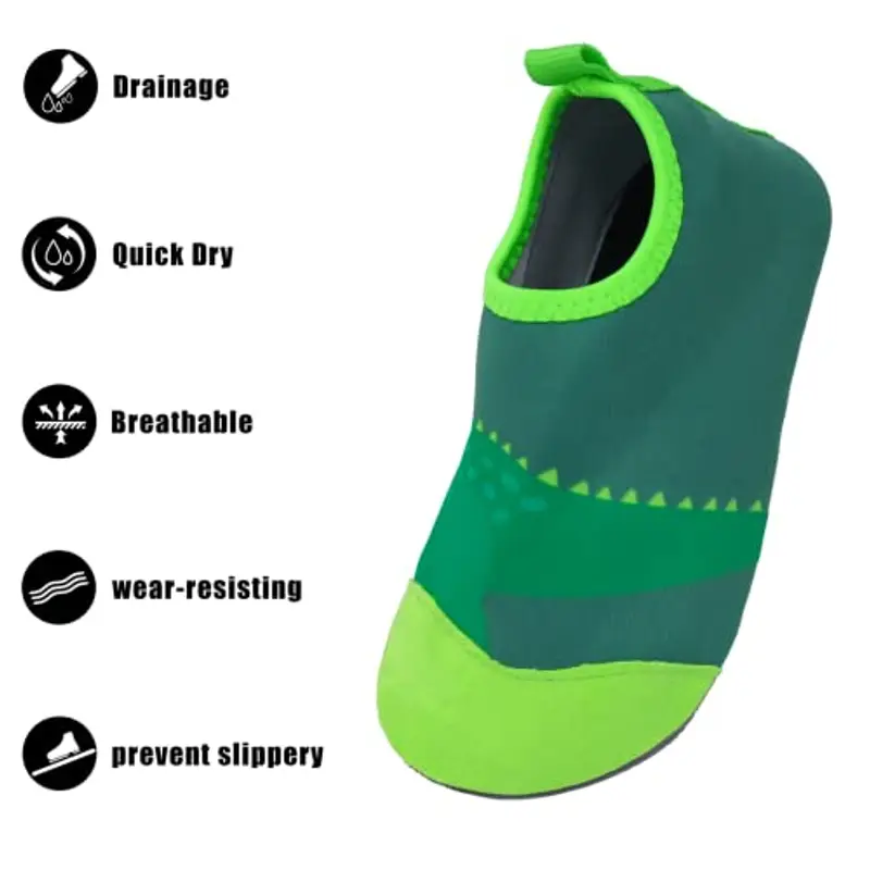 EDOTON Scarpe Mare Scoglio Bambino, Scarpe da Acqua Bambini con Suola Ispessita e Antiscivolo Scarpe da Acqua Bambini Morbide e Resistenti (Unisex) miniatura 2