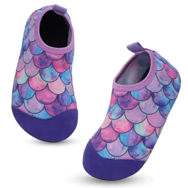 EDOTON Scarpe Mare Scoglio Bambino, Scarpe da Acqua Bambini con Suola Ispessita e Antiscivolo Scarpe da Acqua Bambini Morbide e Resistenti (Unisex)