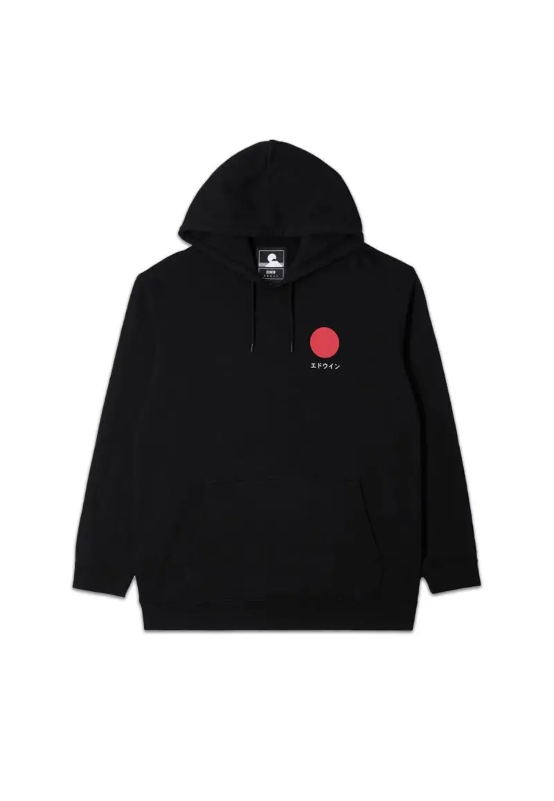 Felpa Uomo Japanese Sun Hoodie Sweat - S / Nero