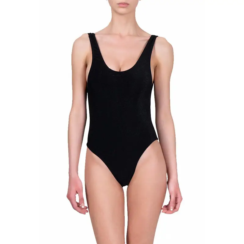 Costume Intero Lurex Nero Donna S