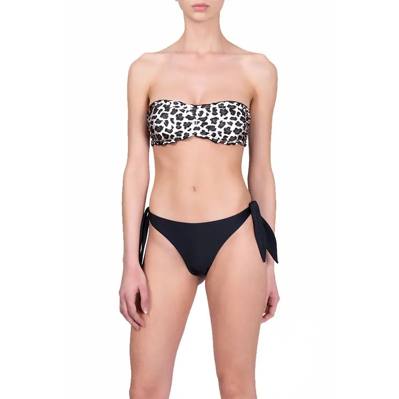 Costume Slip Laccio Nero Donna L