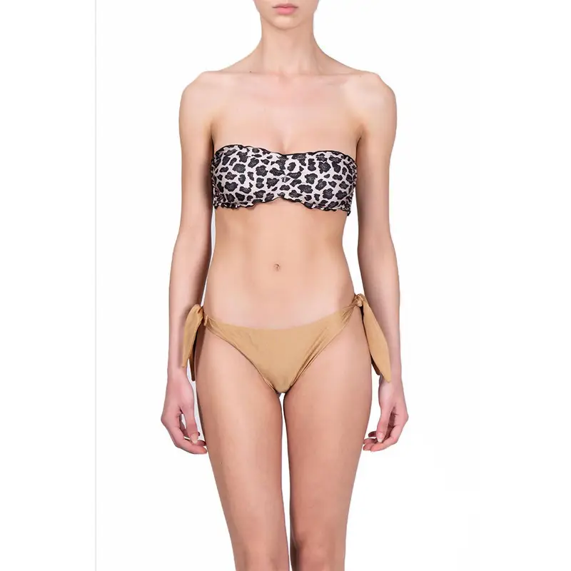 Costume Slip Laccio Oro Donna M