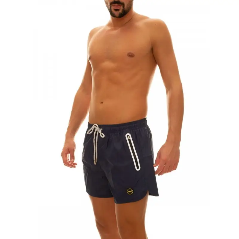 Pantaloncini Mare Corto Con Tasca Blu Uomo S