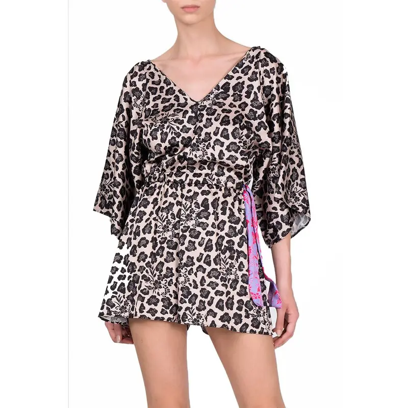 Tuta Mare Maculata Marrone Donna M