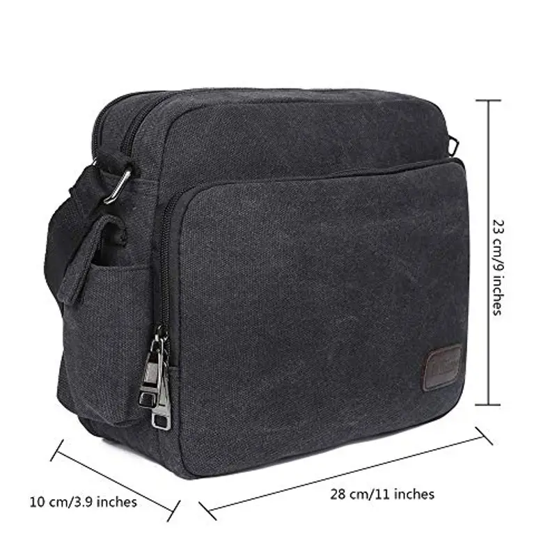 EGOGO Borsa a spalla Uomo Nero 2197034 miniatura 2