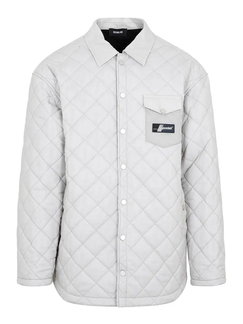 Camicia trapuntata Grigio