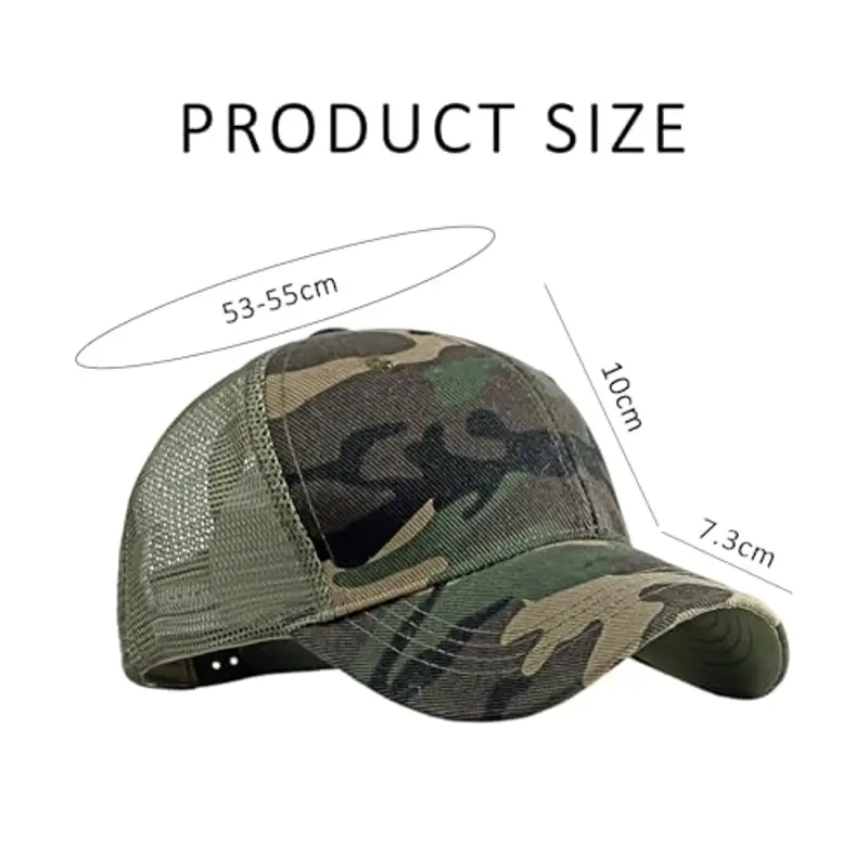 EHDWXVZM Berretto da Baseball Mimetico per Bambini 1 Pezzo, Cappello da Sole per Bambini, Cappello da Sole per Esterni, Cappello da Pesca, Cappello da Sole, Accessori per Esterni miniatura 2