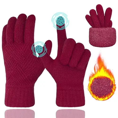 Ehsbuy Guanti Donna Nero 3614498