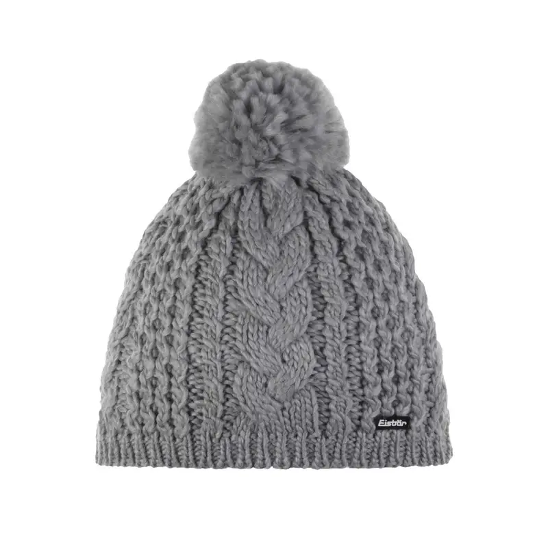 BEANIE AFRA POMPON Grigio