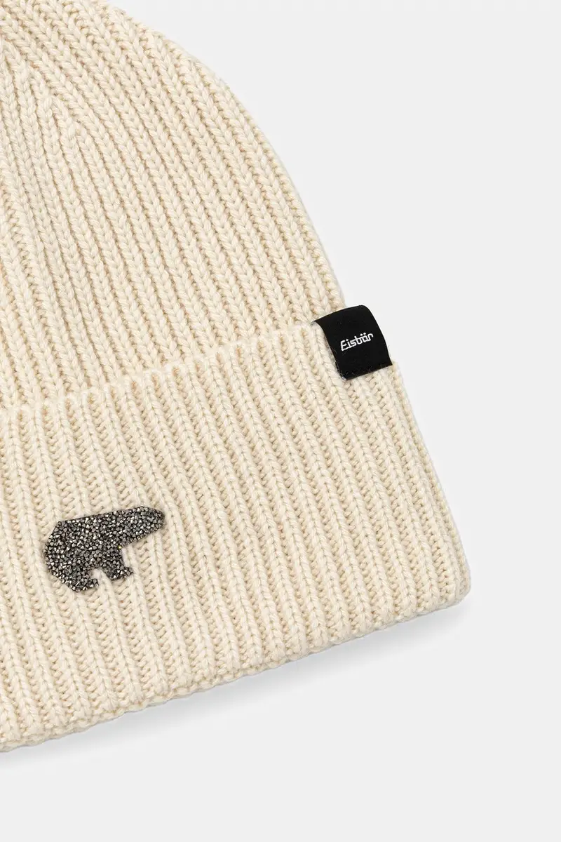 berretto in lana Elena OS Crystal MÜ colore beige E25204 miniatura 2