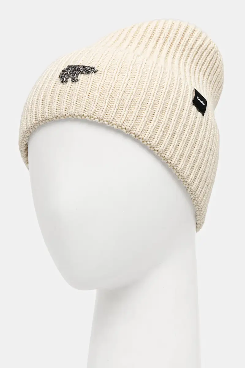 berretto in lana Elena OS Crystal MÜ colore beige E25204 miniatura 3