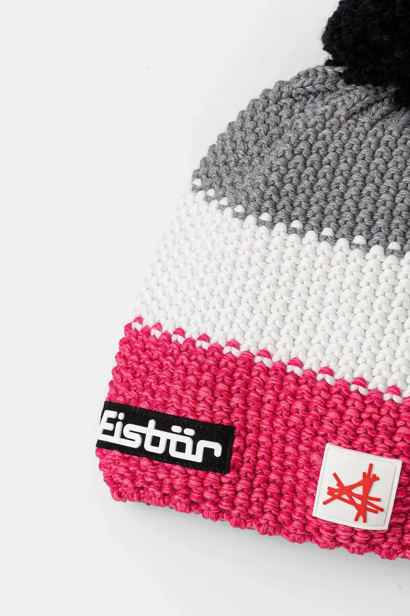 berretto in misto lana Star Pompon MÜ SA colore rosa E33172 miniatura 3