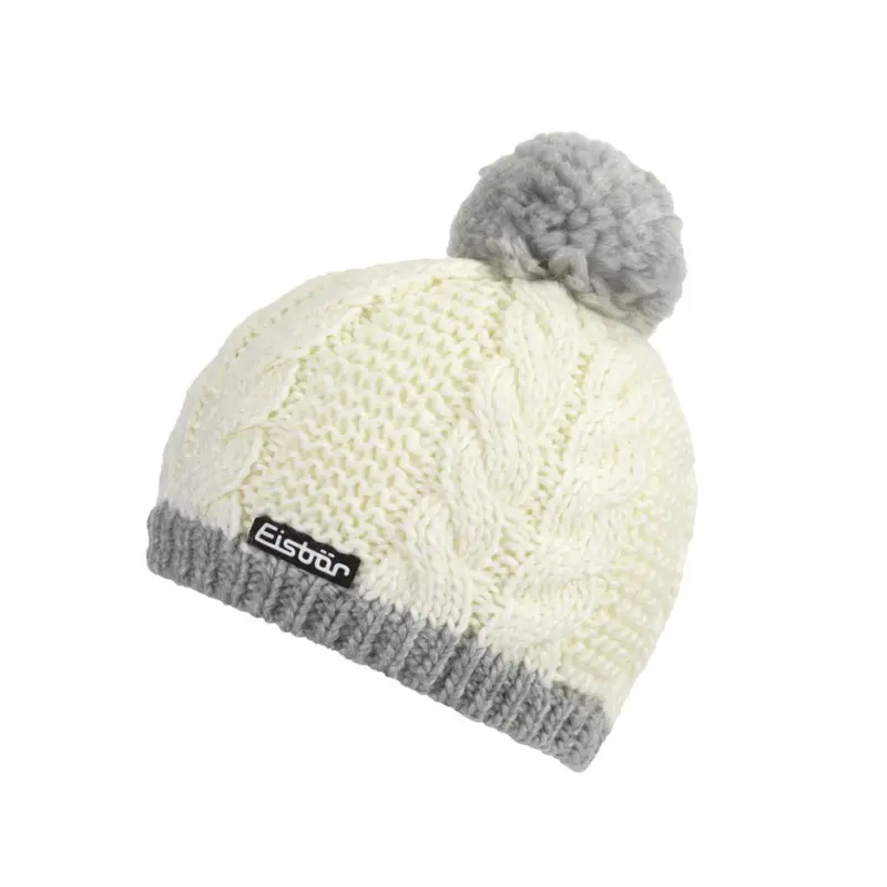 Berretto Kiana Pompon Bianco Donna TU