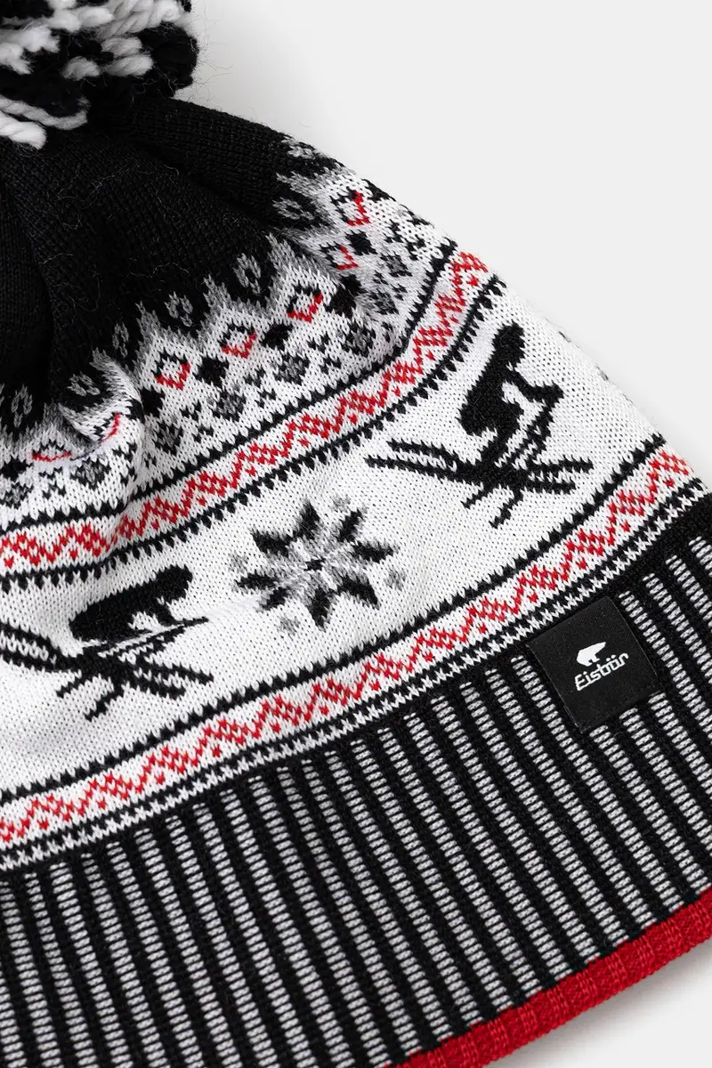 cappello con lana Retroski Pompon MÜ colore grigio E31016 miniatura 3