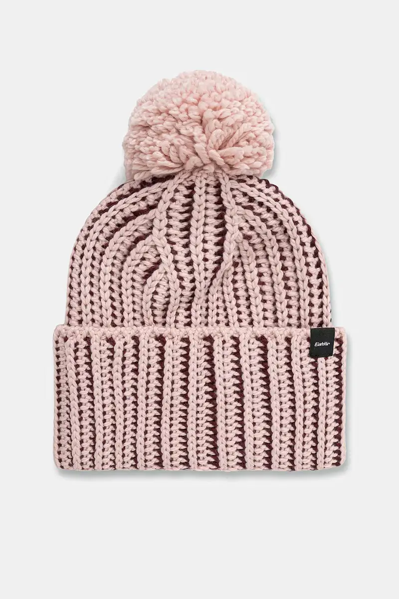 cappello con lana Ronda Pompon MÜ colore rosa E30977