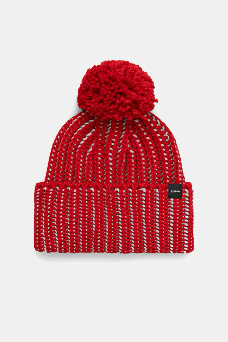 cappello con lana Ronda Pompon MÜ colore rosso E30977