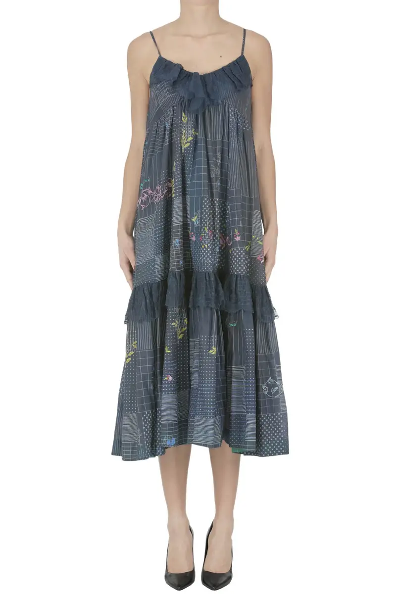 Abito sottoveste con ricami