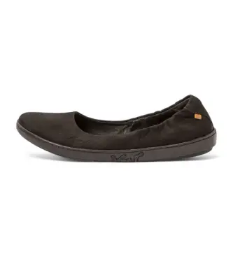 per donna 253003ZJ0005_001 N5300 Ballerine in pelle nera corallo (36), Nero, Basso, Casual