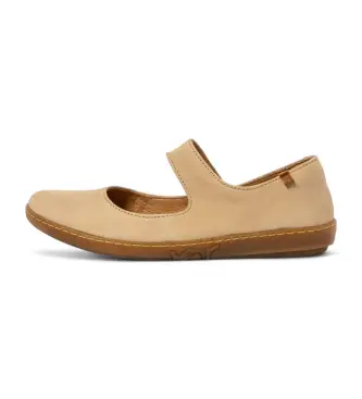 per donna 253013ZZ0005_020 N5301 o Ballerine in pelle beige corallo (38), Basso, Velcro, Casual