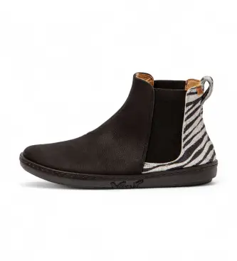 per donna 25310PF10005_ESP Stivaletti in pelle nera Pleasant-Wulf (37), Nero, Basso, Nessuno, Classico