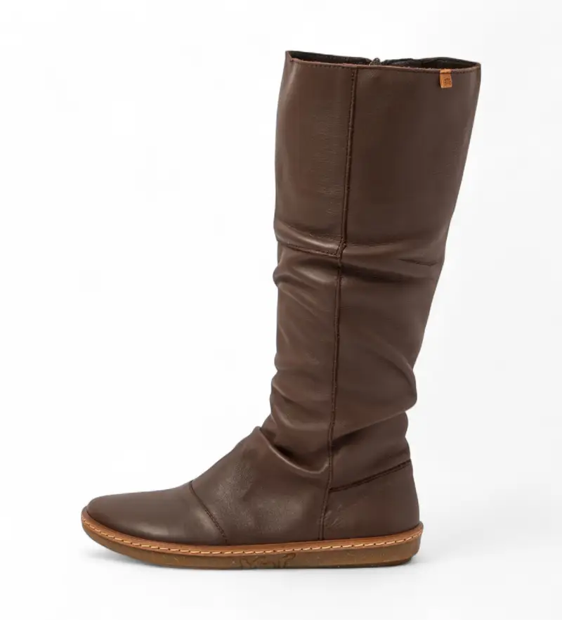 per donna 25313SZJ0005_012 N5313S Stivali in morbida nappa marrone (36), Pelle, Basso, Cerniera, Casual