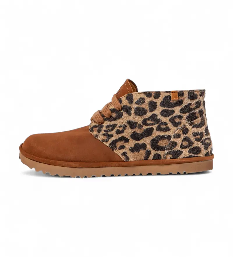 per donna 25374P1F0005_ESP Stivaletti in pelle marrone Tribe N5374P (37), Basso, Stringhe, Casual, Animal Print