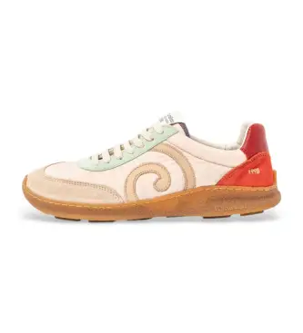 per donna 25435A1VW005_0MU Sneakers beige N5435A (36), Tessuto, Basso, Stringhe, Casual Multicolore