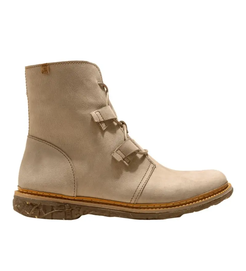 per donna 2547017S0005_039 Stivaletti in pelle N5470 Angkor beige (36), Basso, Stringhe, Casual