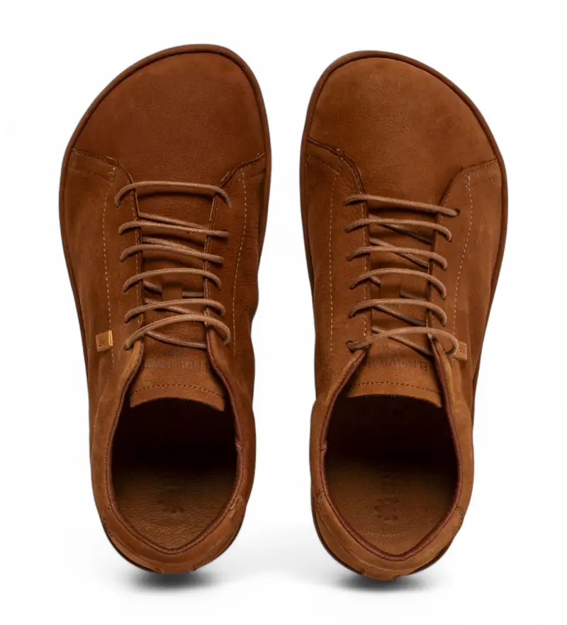 per donna 256711123005_023 N5671 Scarpe in pelle marrone nudo (36), Basso, Stringhe, Casual