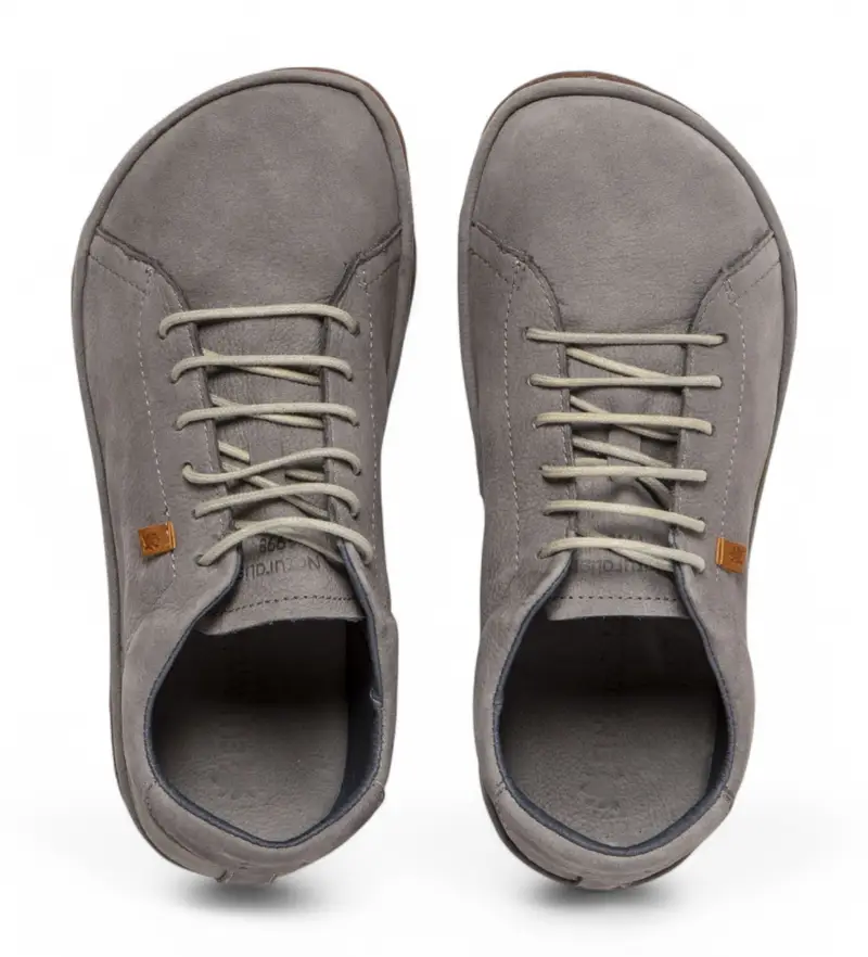 per donna 256711150005_0B0 N5671 Scarpe in pelle blu grigio nudo (36), Basso, Stringhe, Casual